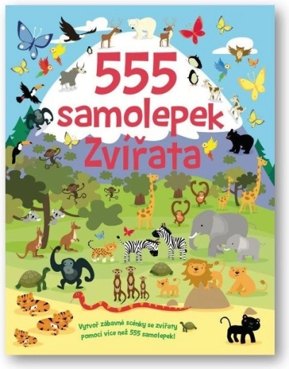 555 samolepek – zvířata