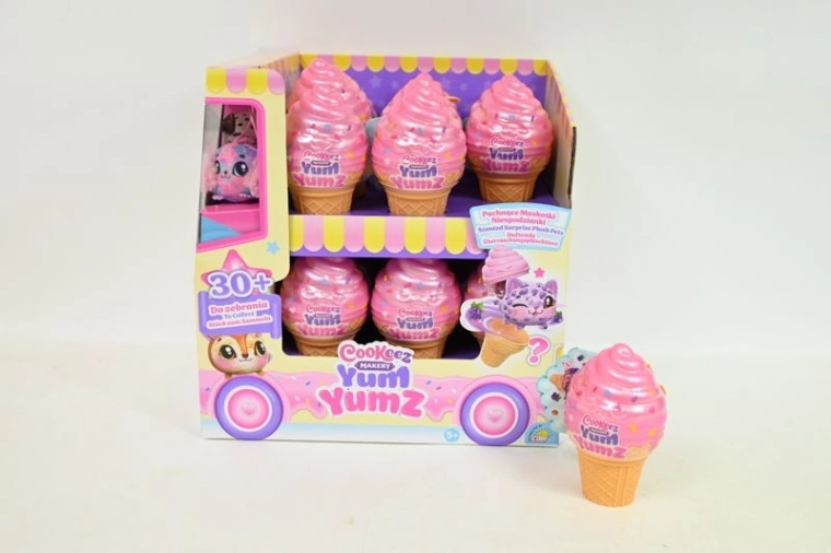 Cookeez Makery Yum Yumz voňavý plyšáček v kornoutu