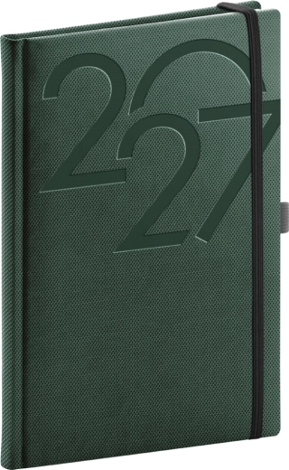 Notique Ajax týdenní diář 2027 zelený 15 × 21 cm