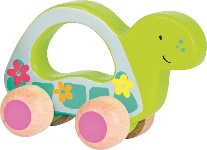 Jezdící dřevěná želva od Goki