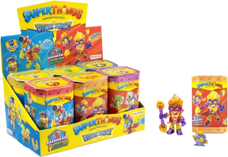 SuperThings Rescue Force sada figurek Kazoom kid a SuperThing v krabičce