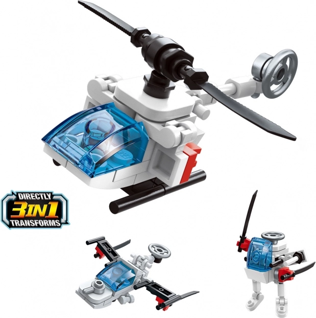 Qman Trans 3v1 Vrtulník Stavebnice