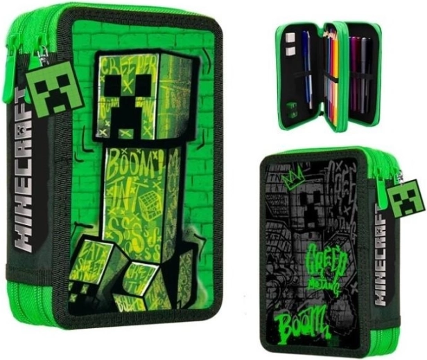Vybavený dvoupatrový penál Minecraft Creeper