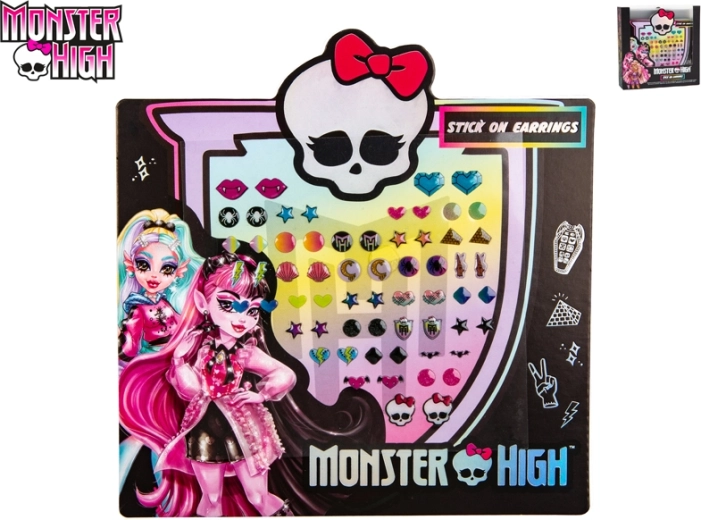 Nalepovací náušnice MONSTER HIGH – sada 24 kusů pro děti