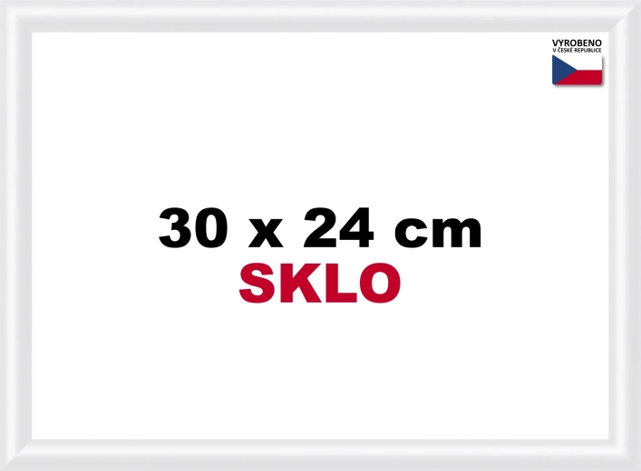 Plastový rám 30 × 24 cm – bílý