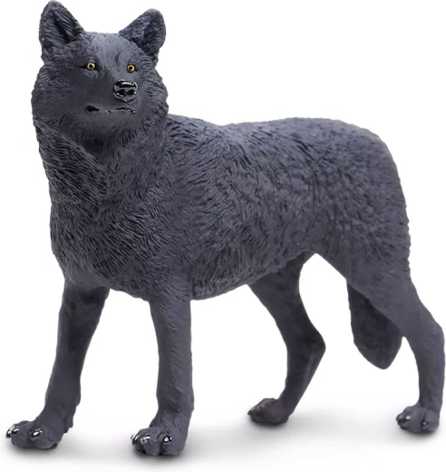 Figurka vlk černý Safari Ltd. - 1 kus