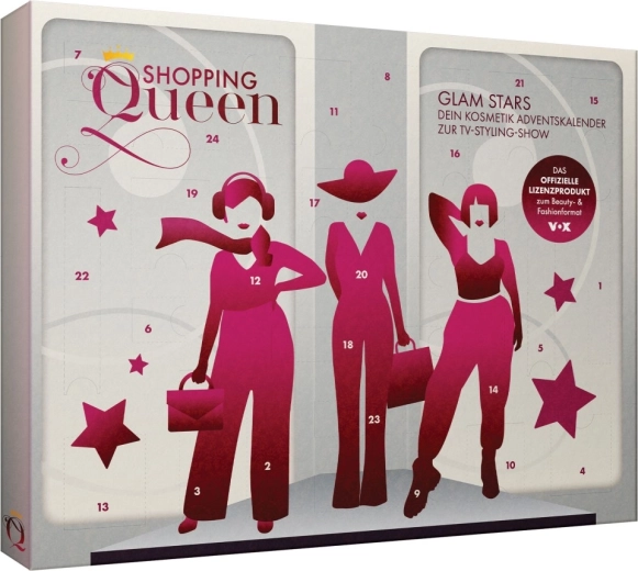 Kosmetický adventní kalendář Glam Stars Shopping Queen