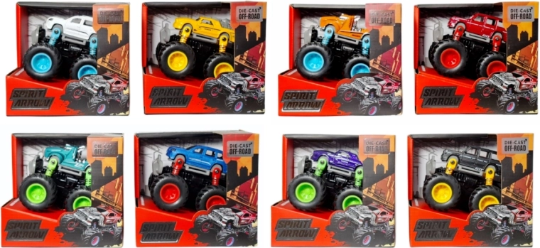 Kovové terénní auto monster truck