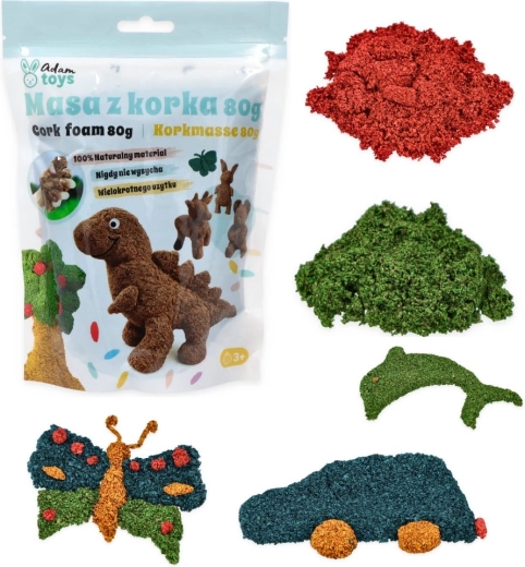 Senzorická korková hmota Adam Toys v různých barvách - 1 kus