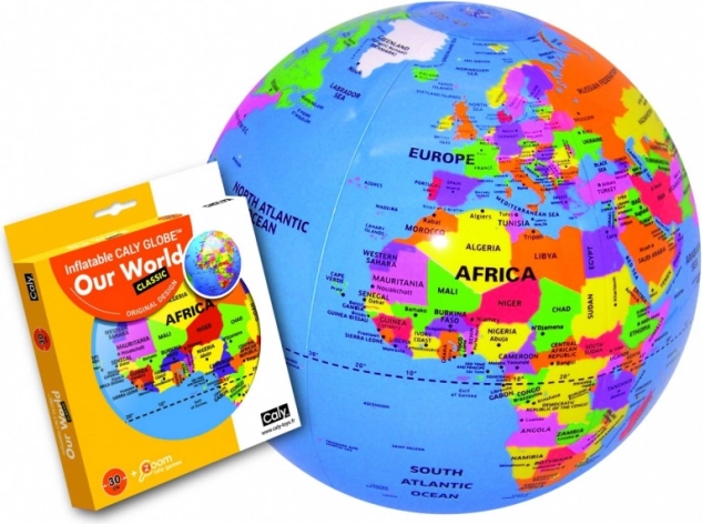 Nafukovací míč globus 30 cm – Náš svět