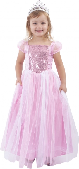 Dětský kostým Růžová princezna S (4–6 let)