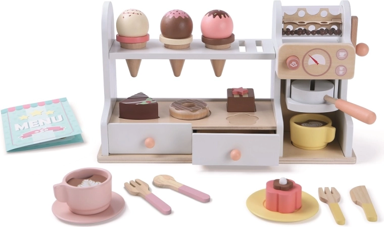 2Kids Toys dřevěná cukrárna 2 v 1