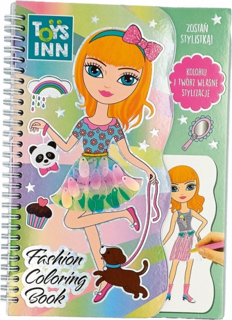 Fashion Coloring Book kreativní módní omalovánky TOYSINN
