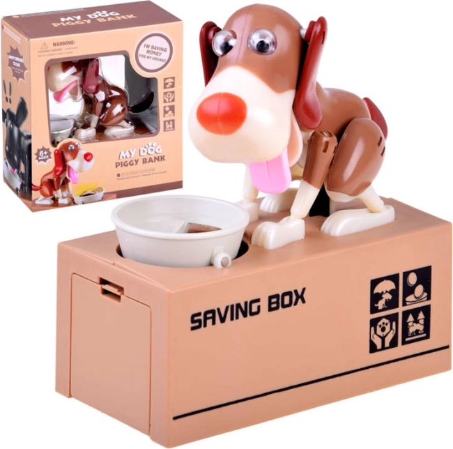 Interaktivní pokladnička Pes jí mince