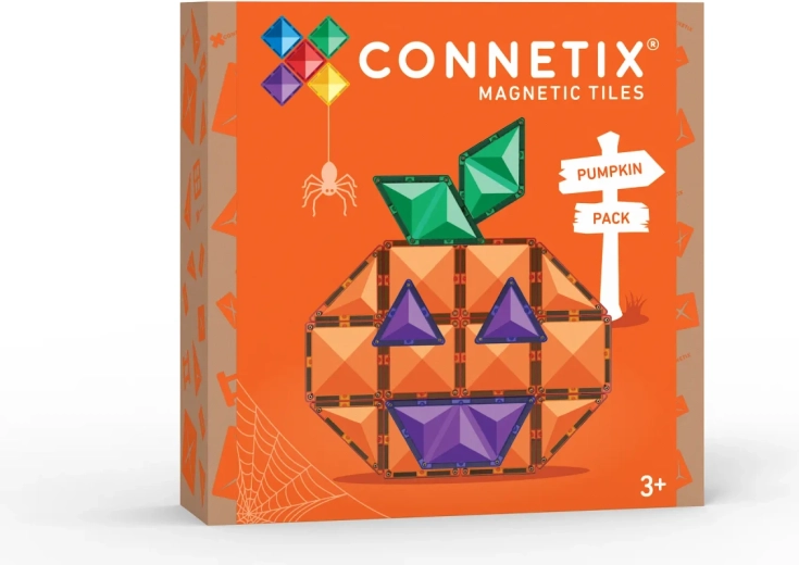 CONNETIX sada magnetických dílků Halloween Pumpkin - 17 dílků