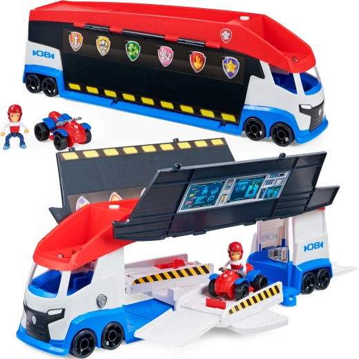 PAW PATROL Velký patrolník 2.0 – nákladní vůz s Ryderovým čtyřkolkou