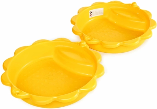 Plastové pískoviště Slunečnice s víkem – žluté