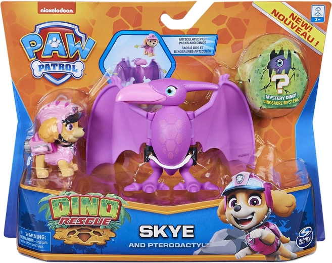 Paw Patrol Dino Rescue figurky Skye a pterodaktyl