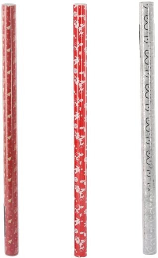 Vánoční balicí papír 70 × 200 cm, mix vzorů