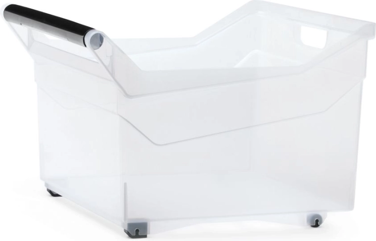 Plastový transparentní úložný box na kolečkách 29 l NUK