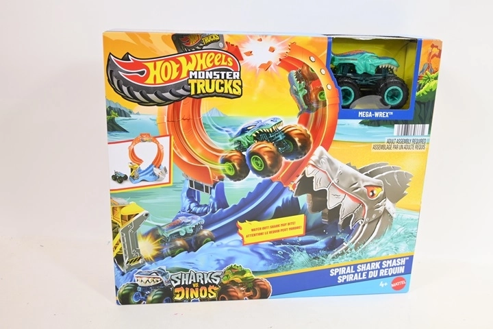 Hot Wheels Monster Trucks Žraločí smyčka s autíčkem Mega-Wrex