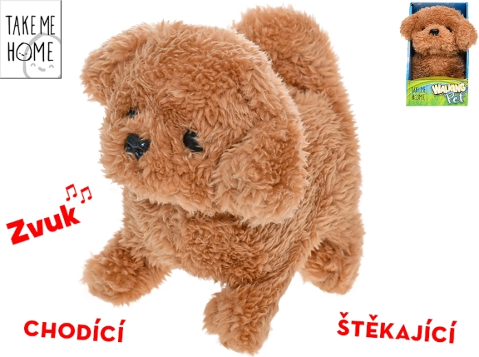 Interaktivní plyšový pejsek Take Me Home 15,5 cm