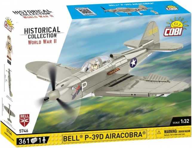 Konstrukční Model Stíhačky Bell P-39D Airacobra ze 361 Kousků