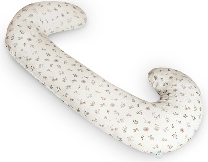 Ceba kojicí a těhotenský polštář Cebuška Duo mušelín Small Twigs 300 cm