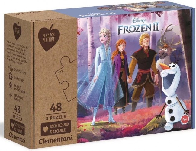 Dětské puzzle Ledové království 2 - 3x48 dílků