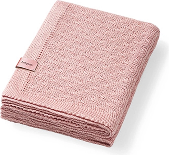 BabyOno pletená bambusová deka růžová 75 × 100 cm
