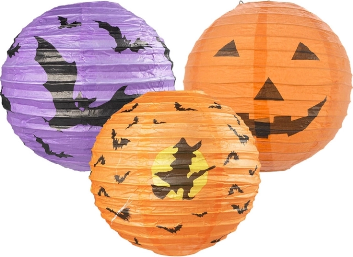 Papírový halloweenský lampion - 1 kus