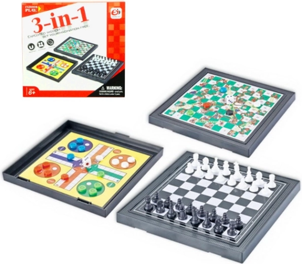 Magnetické cestovní hry 3v1