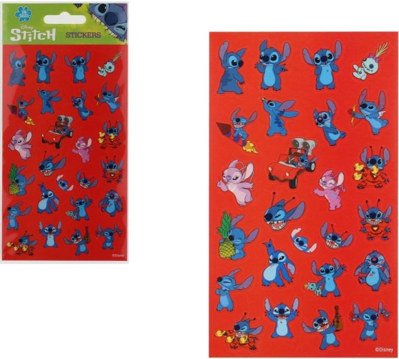 Opakovaně použitelné samolepky Lilo & Stitch – 25 kusů
