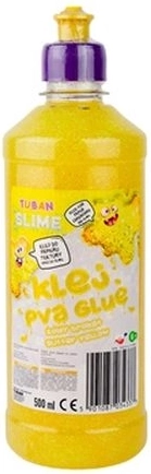 Tuban třpytivé lepidlo PVA 500 ml žluté