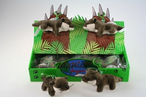 Plyšová vydra klíčenka 15 cm