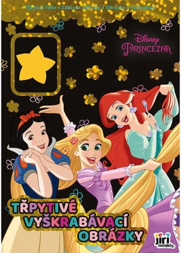 Třpytivé vyškrabávací obrázky Princezny