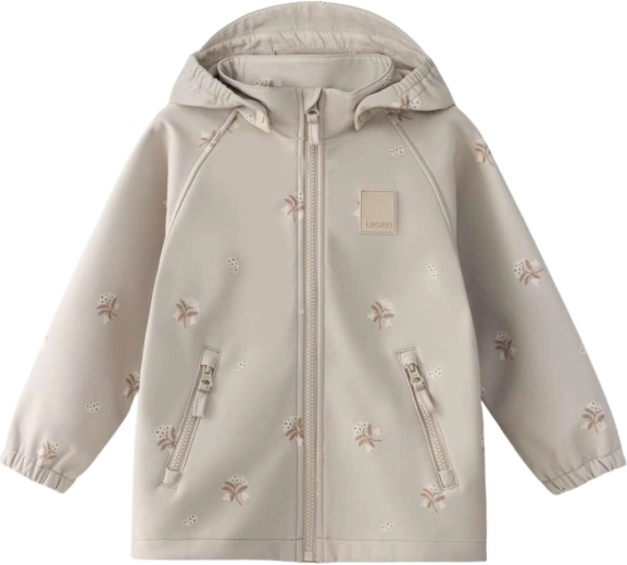 Leokid softshellová bunda Lake silver cloud flower vel. 98