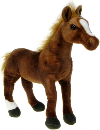 Plyšový kůň anglický plnokrevník 35 cm