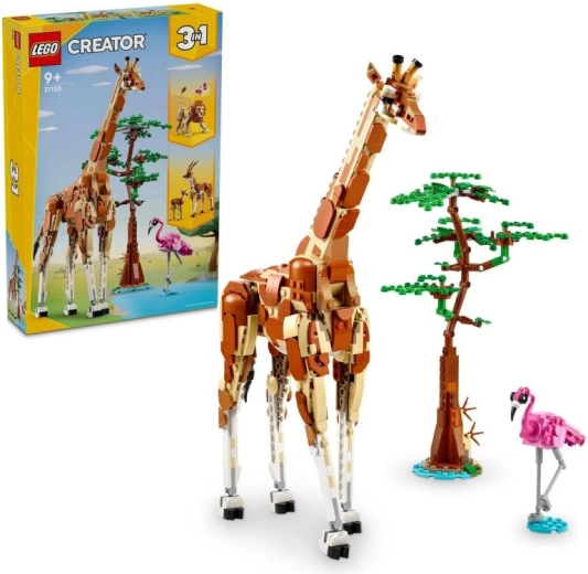 LEGO Creator 3v1 safari zvířata – žirafa, gazely a lev