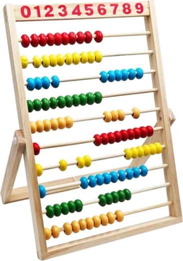 Dřevěné počítadlo se stojanem