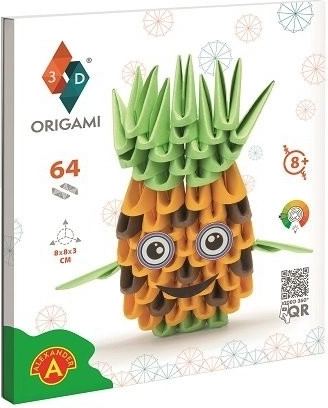 Zábavná Origami 3D sada – Ananas pro děti