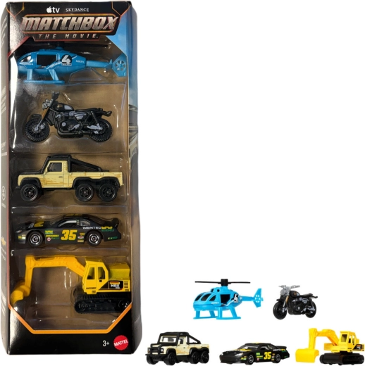 Mattel Matchbox The Movie sada 5 vozidel inspirovaných filmem