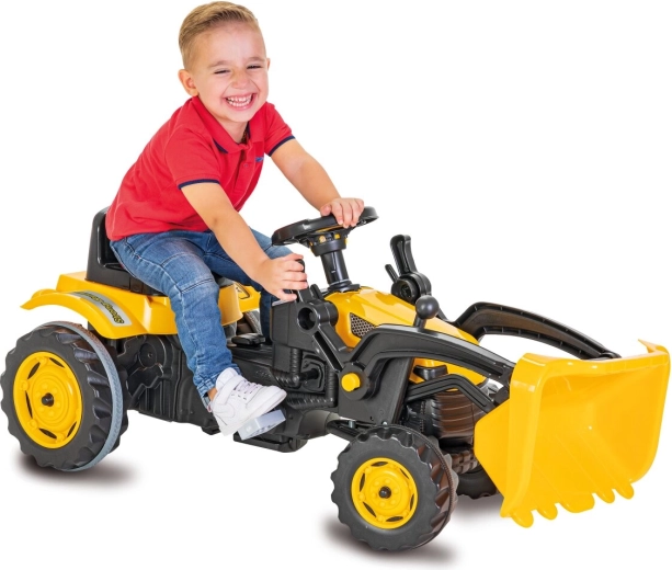 Šlapací traktor s nakladačem JAMARA strong bull, žlutý