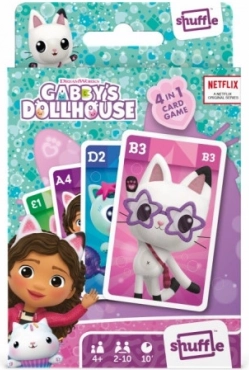 Karetní hra SHUFFLE KOCI DOMEK GABI 4v1