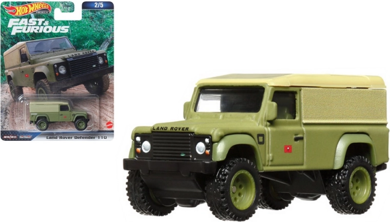 Hot Wheels Land Rover Defender 110 – Fast & Furious sběratelský model 1:64