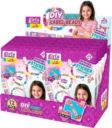 Kreativní sada na výrobu náramků se samolepkami