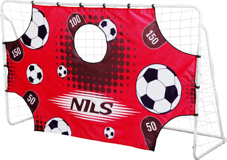 Ocelová fotbalová branka s tréninkovým panelem NILS BR240P
