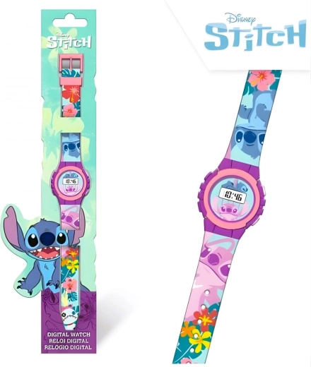 Digitální silikonové hodinky Lilo a Stitch - 1 kus