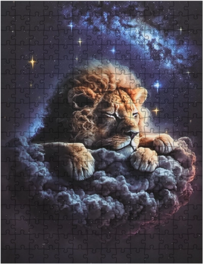 Dětské puzzle lev v oblacích 300 dílků