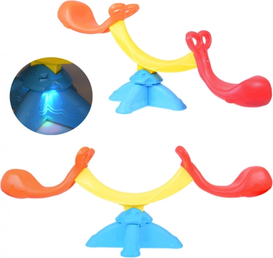 Wahadlová houpačka pro děti s melodiemi a světlem